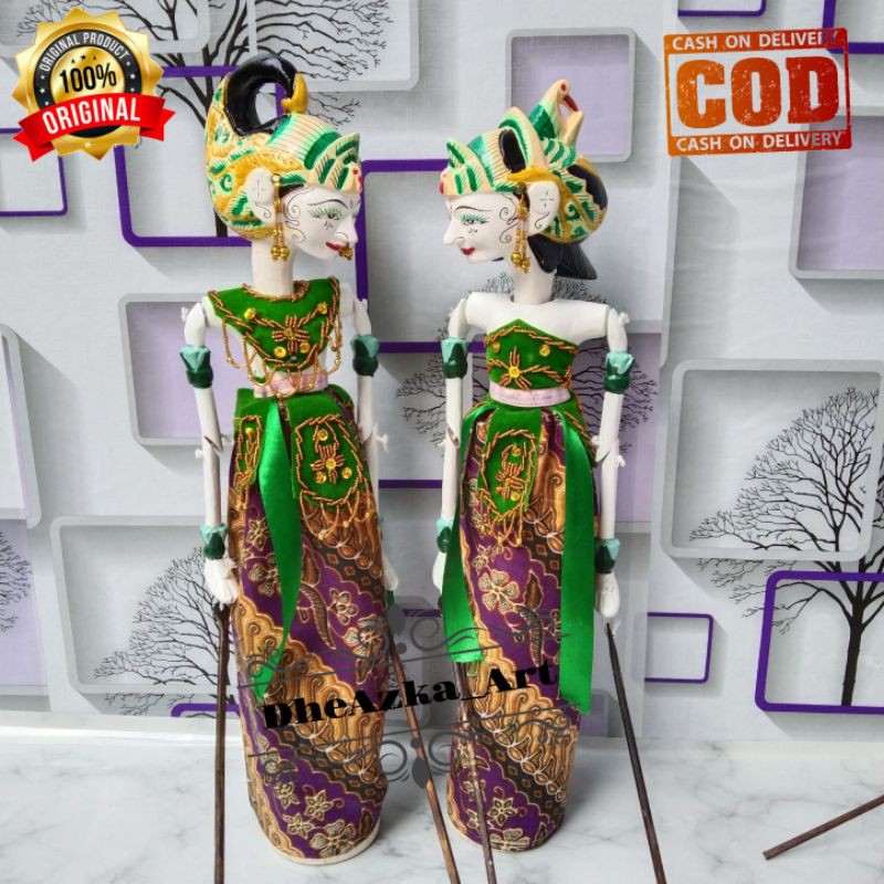 Wayang Golek Couple Arjuna & Srikand (1set=2 Golek)
