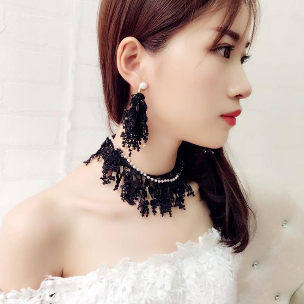 Anting Panjang WEDDING Rumbai Tassel B253 Korea Fashion Vintage Earrings Women Alloy Earing Giwang SANGAT ELEGAN