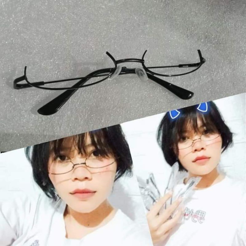 Jual kacamata anime kacamata Cosplay kacamata half frame kacamata tanpa