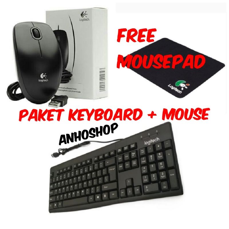 Paket Hemat Komplit Keyboard USB Mouse Mousepad