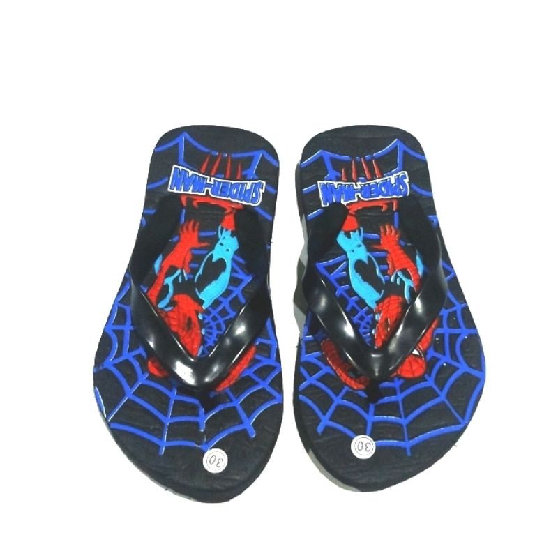 SANDAL JEPIT ANAK SPIDERMAN KERAKTER SUPER HERO SIZE 21/35