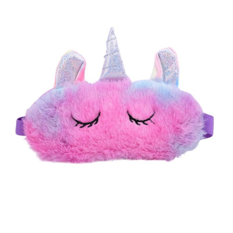 Masker Penutup Mata Tidur Bulu Unicorn MCBW2307