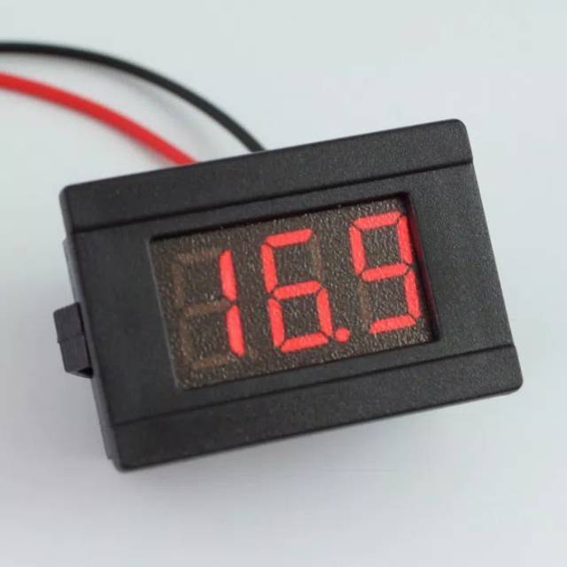 Voltmeter volt digital volt DC pakai frame