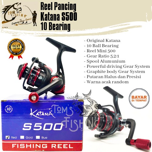 Reel Pancing Katana S500 Mini (10 Bearing) Murah
