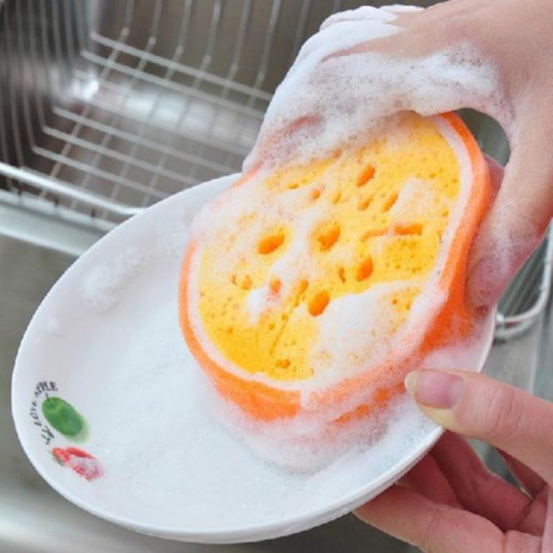 Spon Mandi Busa / Sponge Cuci Piring Bentuk Buah Lucu Unik