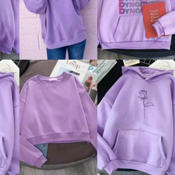 ♘ SWEATER LILAC SERIES - BEST QUALITY SWEATER WANITA - WARNA LAVENDER PURPLE UNGU - BAHAN TEBAL LEMB
