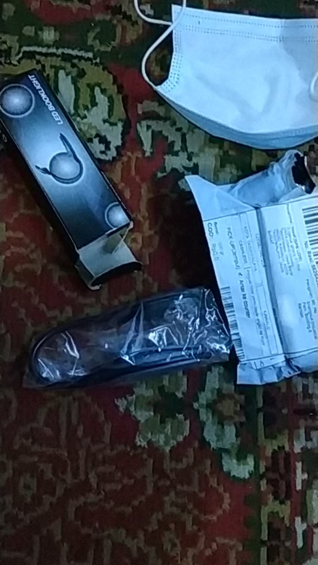 [bayar Di Tempat]flexible Double Led Book Reading Light Clip Arm Table Lamp Study Desk Light