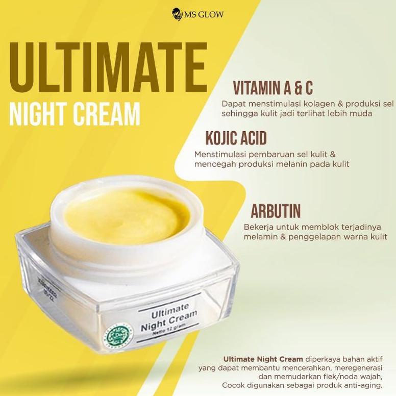 Ultimate Night Cream/Krim Malam Ultimate Msglow M*Sglow