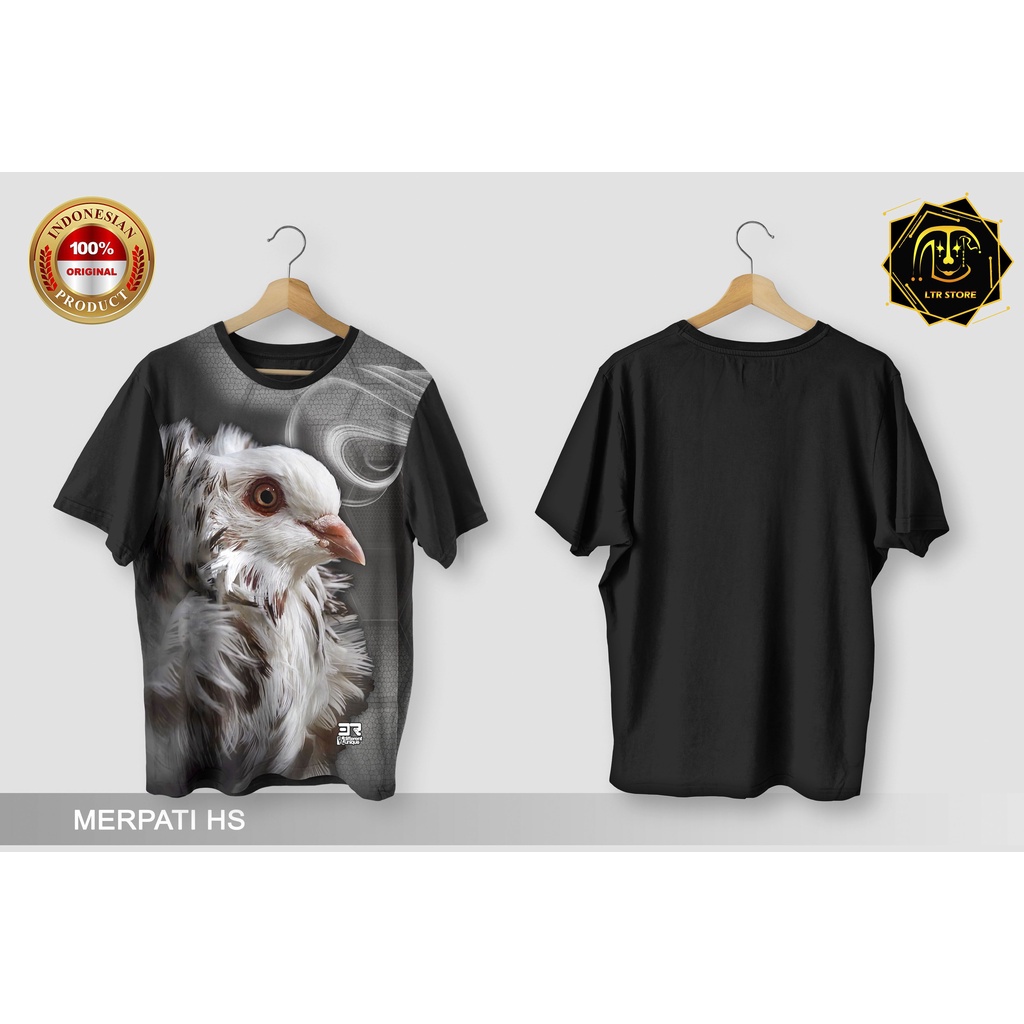 [ BAYAR DI TEMPAT ] BAJU PRINTING GAMBAR BURUNG MERPATI HS - KAOS DISTRO ORIGINAL MOTIF HEWAN BINATA