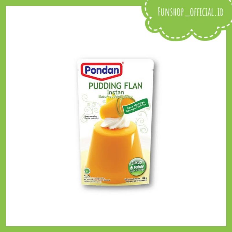 

pondan puding flan coklat pouch /Puding flan Mangga pouch / Puding flan vanilla pouch 100gr