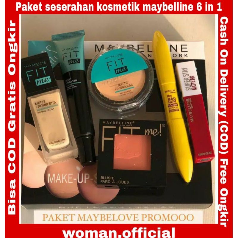 PAKET KOSMETIK MAYBELLINE KOMPLIT/ PAKET MAKE UP SUPER LENGKAP/ PAKET SESERAHAN NIKAH MURAH