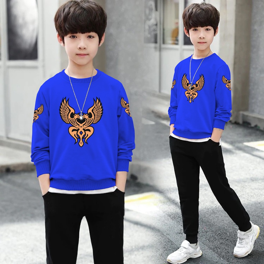 Switer Burung Terbaru / Sweater Anak Laki-laki /  Sweeter Gaming Bahan Babyterry / FLAVA_STORE