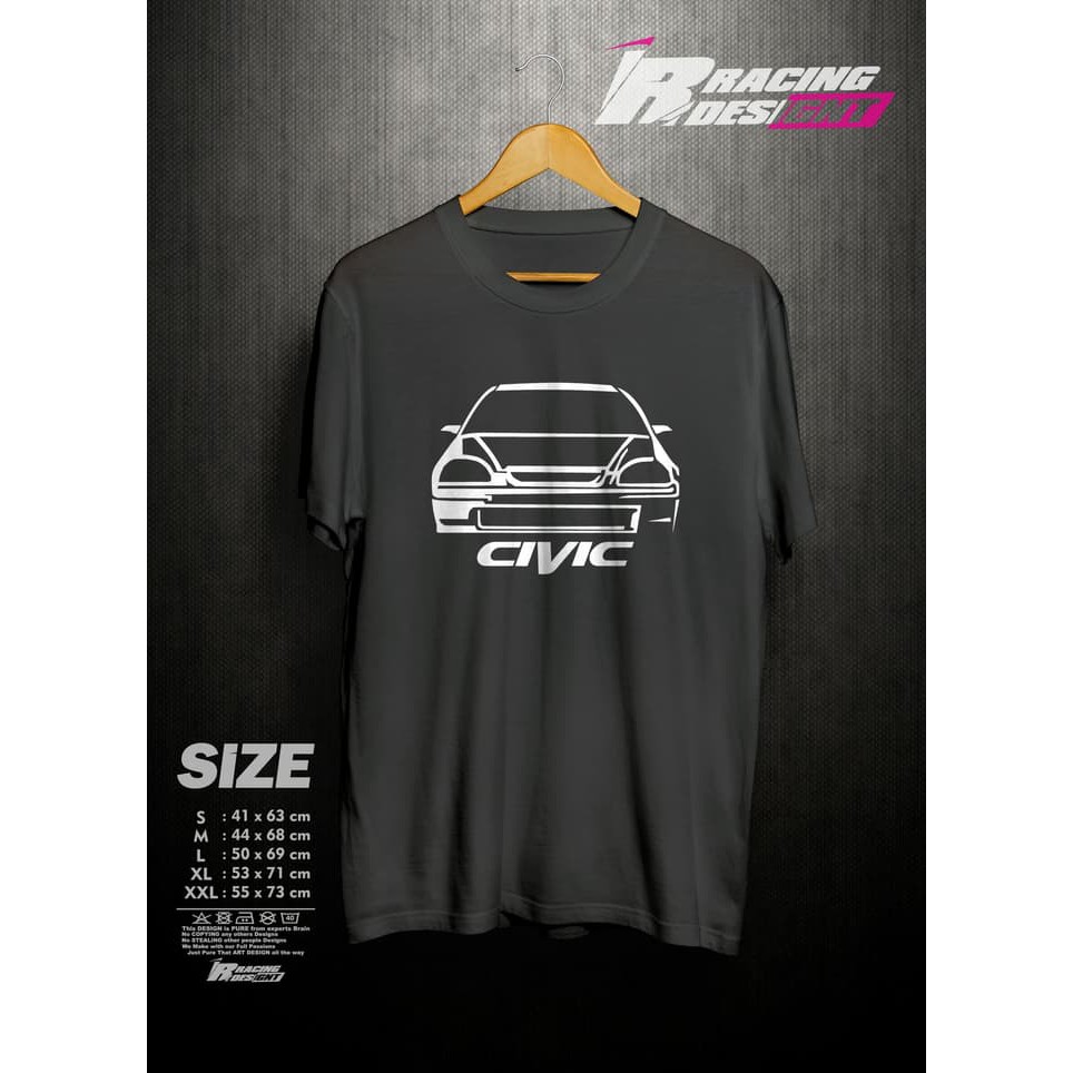 Kaos T-shirt Mobil Civic Ferio Kualitas Distro Terbaru -AM CLOTHING