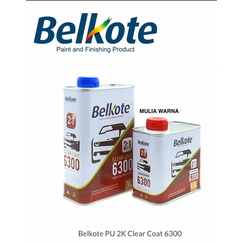 

CLEAR COAT BELKOTE 6300 HIGH GLOSS PU 2k 2:1