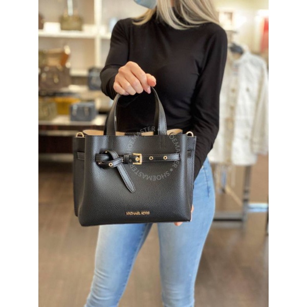 MK Emilia Small Satchel Black bag/tas mk ori/mk authentic