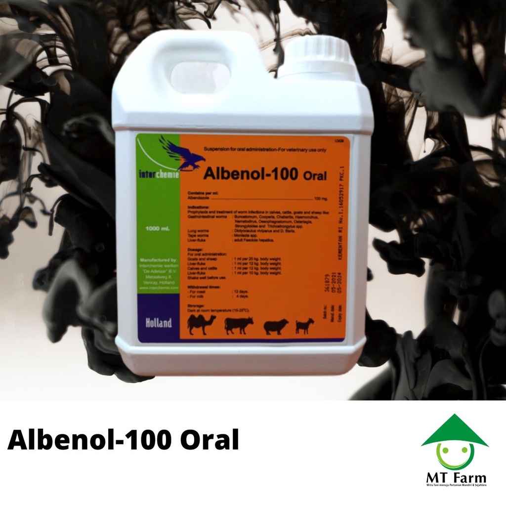 Obat Cacing Albenol 100 Oral Obat Cacing Obat Hewan Albenol Oral Kambing Sapi