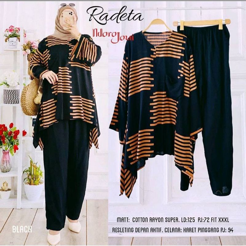 (COD SETELAN) GROSIR SETELAN RADETTA WAKA WAKA| RAYON SUPER GRADE A | RESLETING DEPAN BUSUI | (VIRAL 2022)