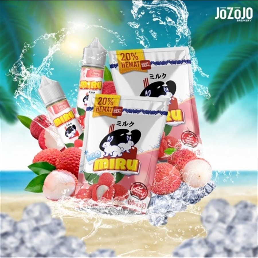 MIRU ICE LYCHEE SOJU BY JOZOJO X ELIQUID DISCTRICT 3MG 60ML