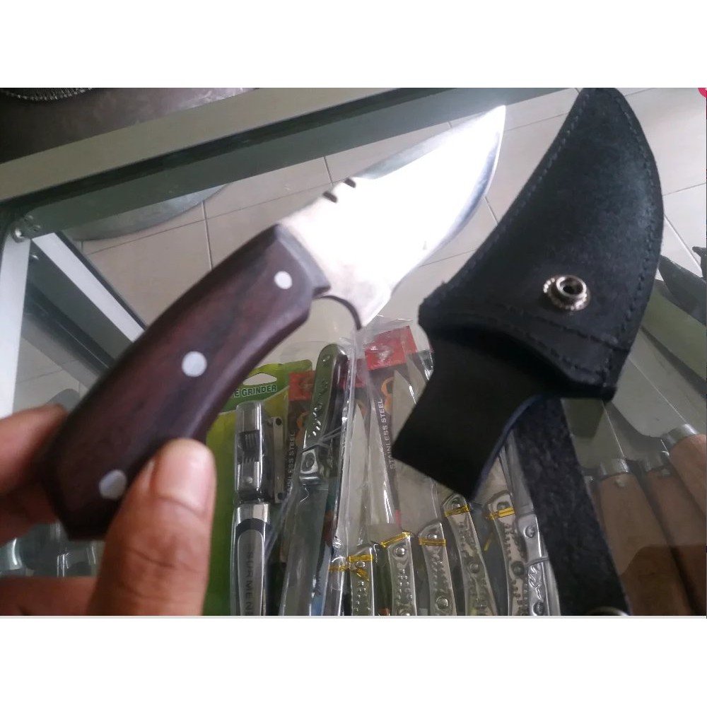 Pisau Skiner Bahan D2 Untuk Iris Kulit Hewan Sembelih premium Terlaris