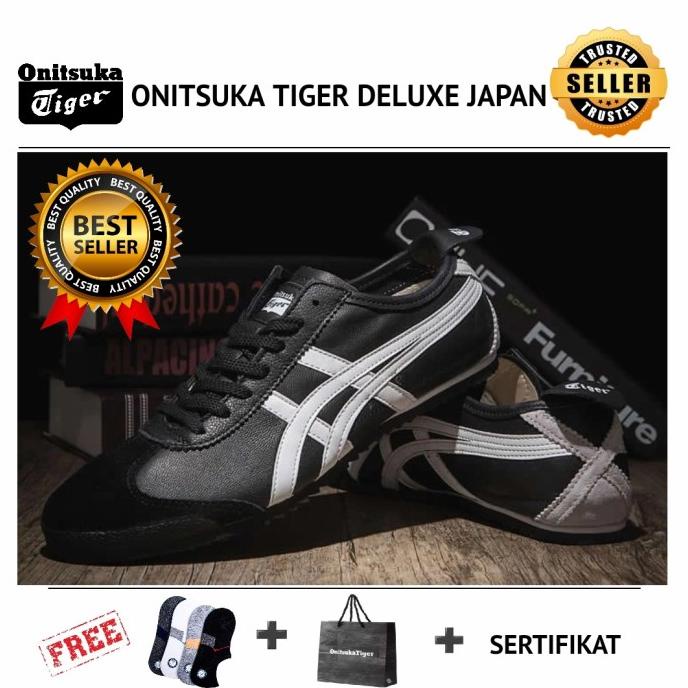 Onitsuka tiger japan black white 100% original