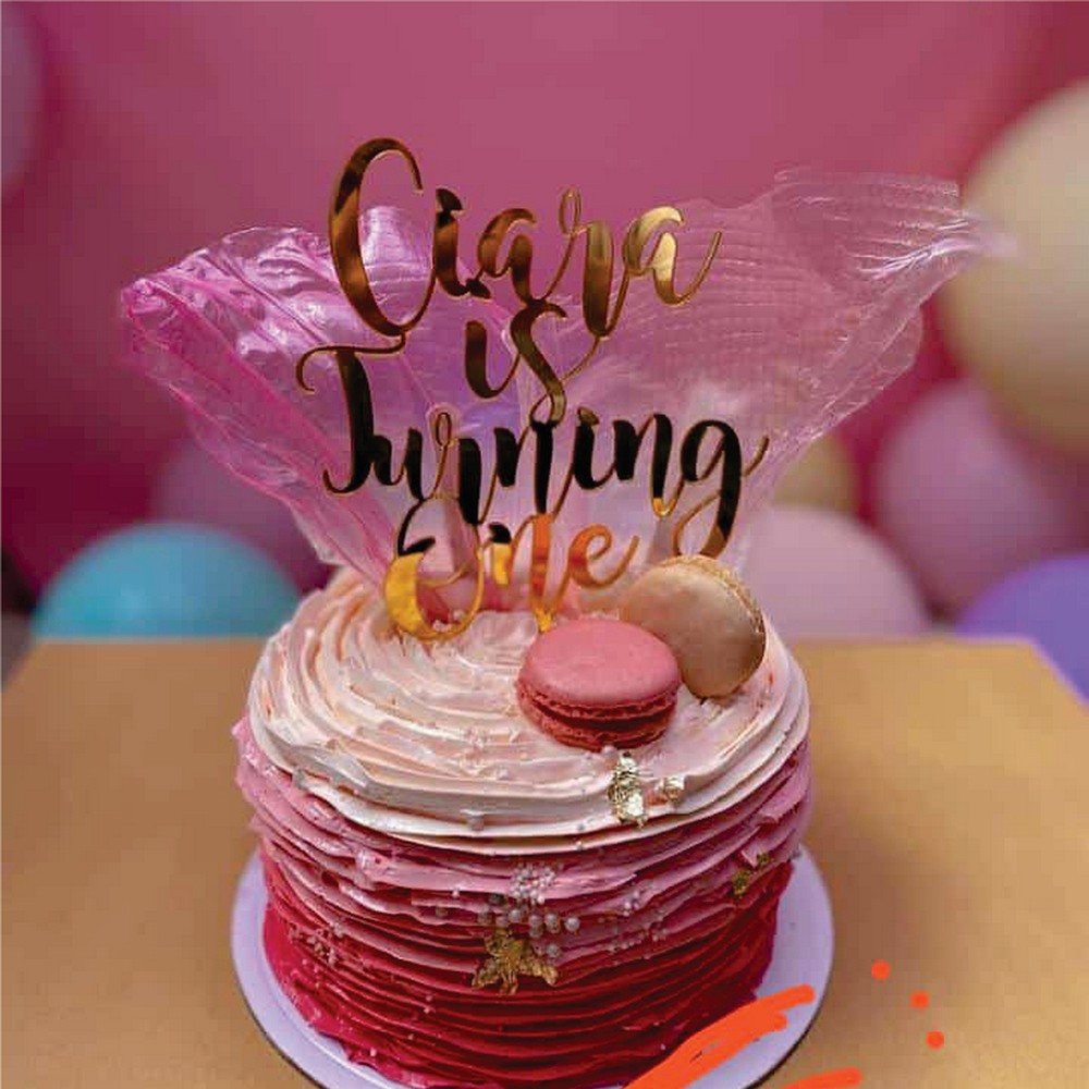 (SATU HARI JADI) CUSTOM NAMA TULISAN TOPPER KUE CAKE HAPPY BIRTHDAY