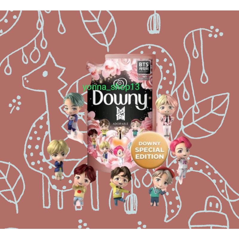 {yonna_shop13} DOWNY Tiny Tan BTS Adorable 650ml /DOWNY PEWANGI PAKAIAN 650ML