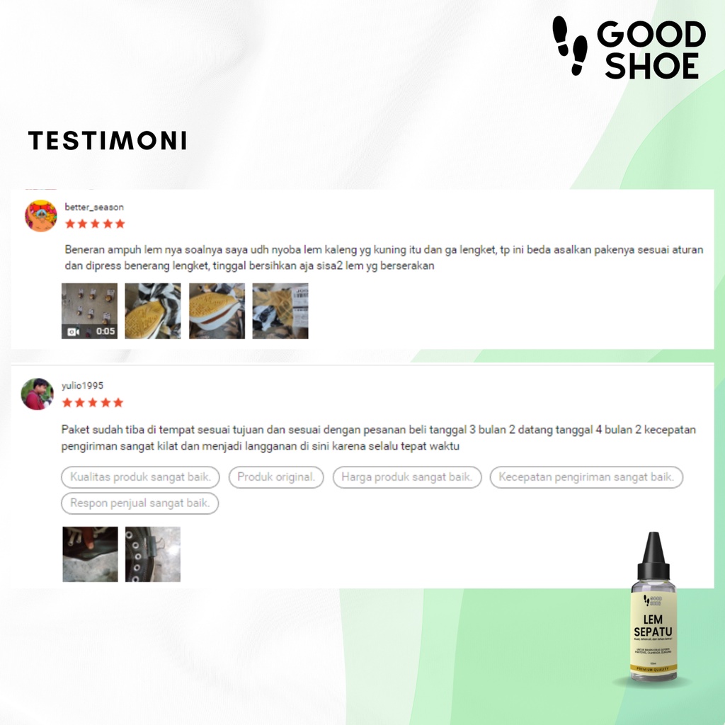 Perekat Tahan Air Pengerat Erat Kulit Nubuck Leather Rubber Rajut Sandal Lem Sepatu Super Kuat Kuning Good Shoe Shoes Glue Rekat Serbaguna Multifungsi Sol Sneaker Sneakers