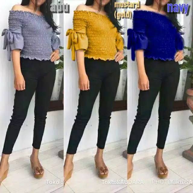 SABRINA KERUT IMPORT BAJU KERUT CROP