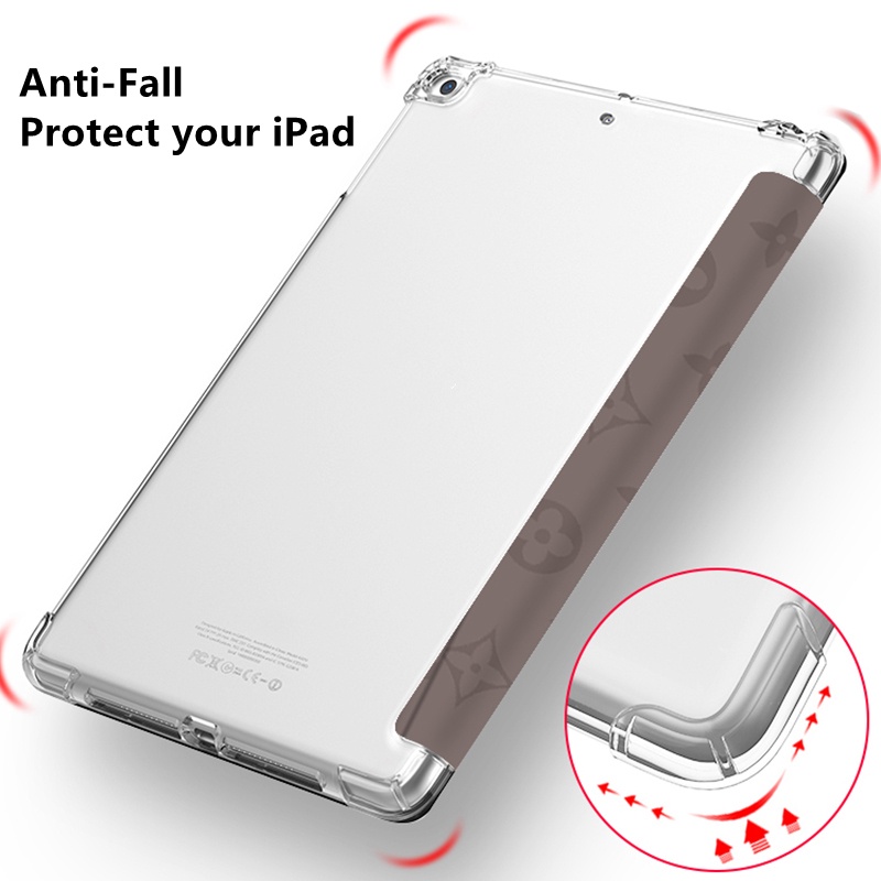 Case Dengan Holder Pensil Untuk iPad 2021 Pro 11 2019 2020 10.2 7 / 8th Generation 2018 9.7 5 / 6th Mini 4 5 10.5 10.9
