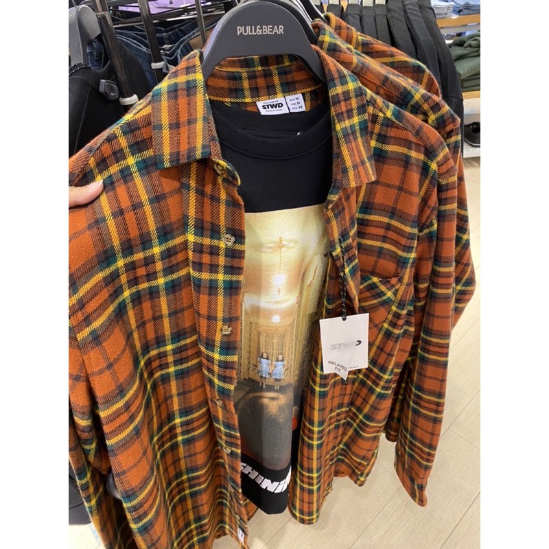 pull and bear flannel shirt