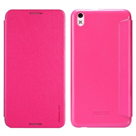 Nillkin HTC Desire 816 Case Sparkle Flip Leather Cover - Rose Red