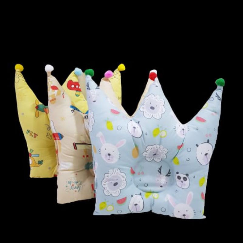 Bantal baby newborn  /  motif karakter bantal baby Bantal Anti Peang/bantal mahkota/Bantal biasa sy S1