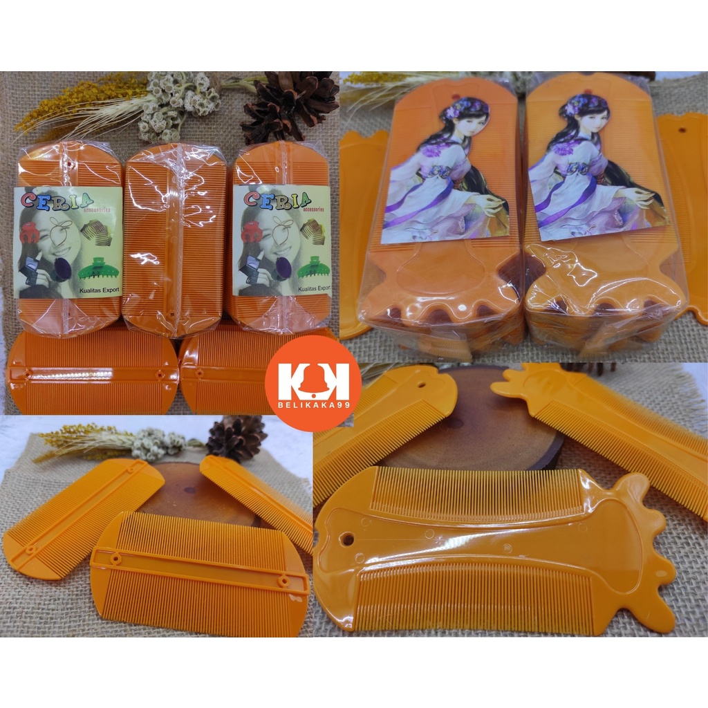 SISIR SERIT KUTU RAMBUT PLASTIK ORANGE IKAN / SERIT KUTU / SERIT RAMBUT / SERIT ORANGE / SERIT IKAN / SERIT OREN IKAN