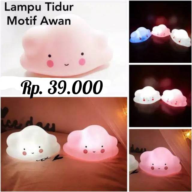  Lampu  Tidur  cloud motif awan  bintang bulan Shopee Indonesia