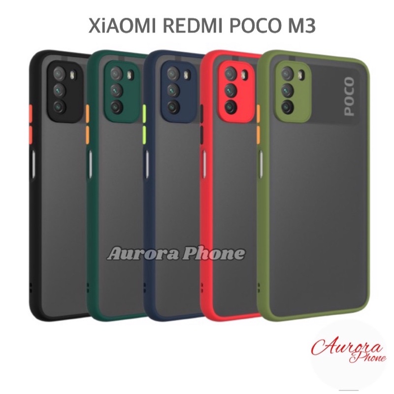 Xiaomi Redmi Poco M3 Frosted Camera Protection Casing Poco M3 / Soft Case Poco M3 / Poco M3 Frosted Camera Case Transparant Matte / Case Poco M3 Soft Case Poco M3 / Poco M3