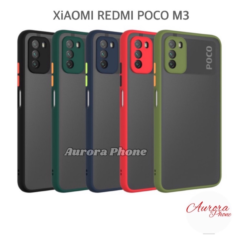 Xiaomi Redmi Poco M3 Frosted Camera Protection Casing Poco M3 / Soft Case Poco M3 / Poco M3 Frosted 