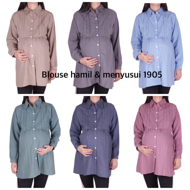 Baju hamil blouse kerja menyusui 1780-1905