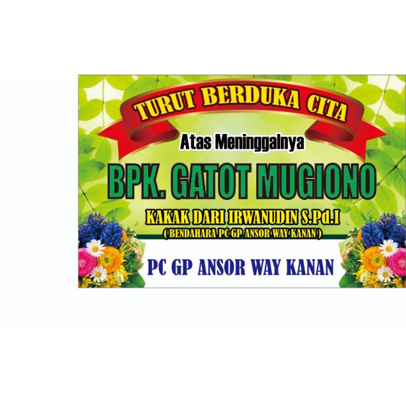 

Desain papan bunga digital siap edit