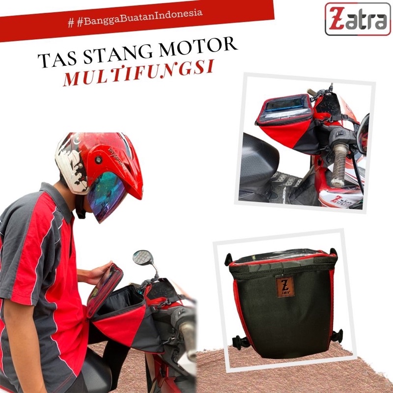 TAS STANG MOTOR WATERPROOF AMAN UNTUK TEMPAT HP dan BAGASI MOTOR