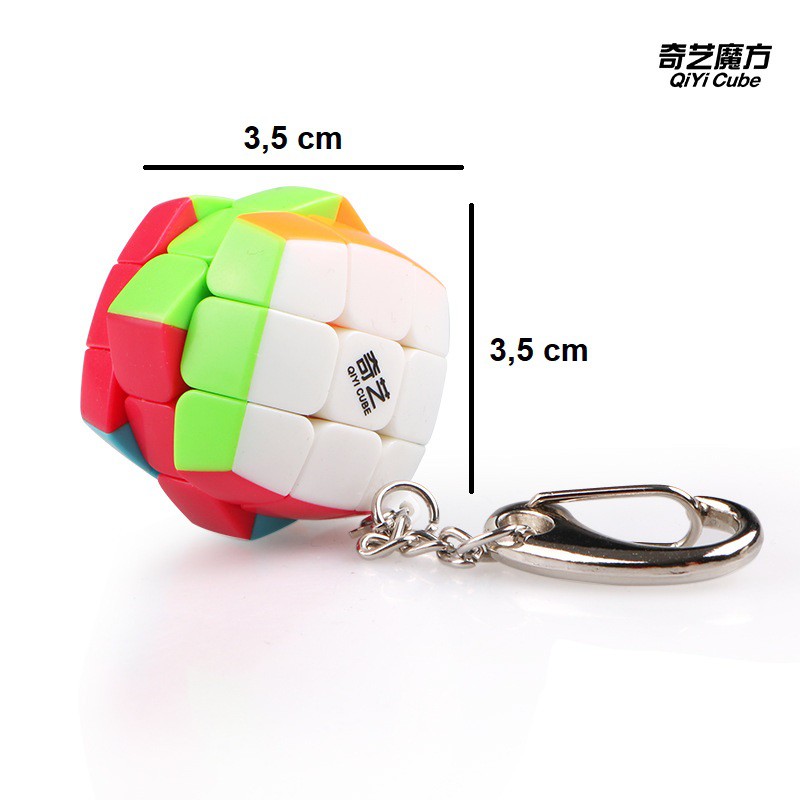 Gantungan Kunci Puzzle Kubus Teka Teki 3x3 Pillow Qiyi - Key Chain Puzzle Kubus Teka Teki Qiyi