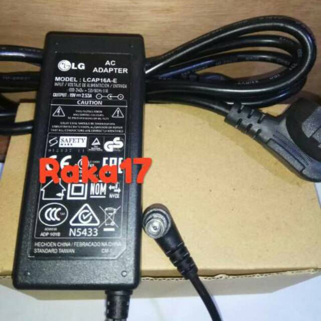 ADAPTOR TV LED LG 19V 2.53A