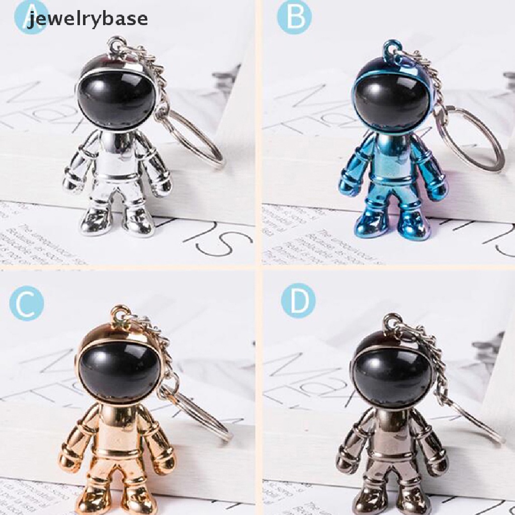 Gantungan Kunci Bentuk Robot Luar Angkasa Astronot 3D Handmade Bahan Alloy Untuk Pria