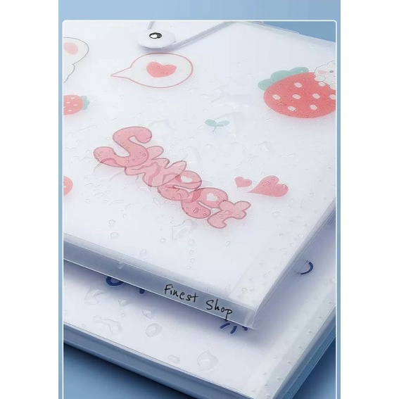 Document Organizer Kuromi Cinnamoroll Map Folder Sanrio Melody Tempat Penyimpanan Berkas Dokumen Pochacco Kertas File Ujian Box Plastik Waterproof Anti Air