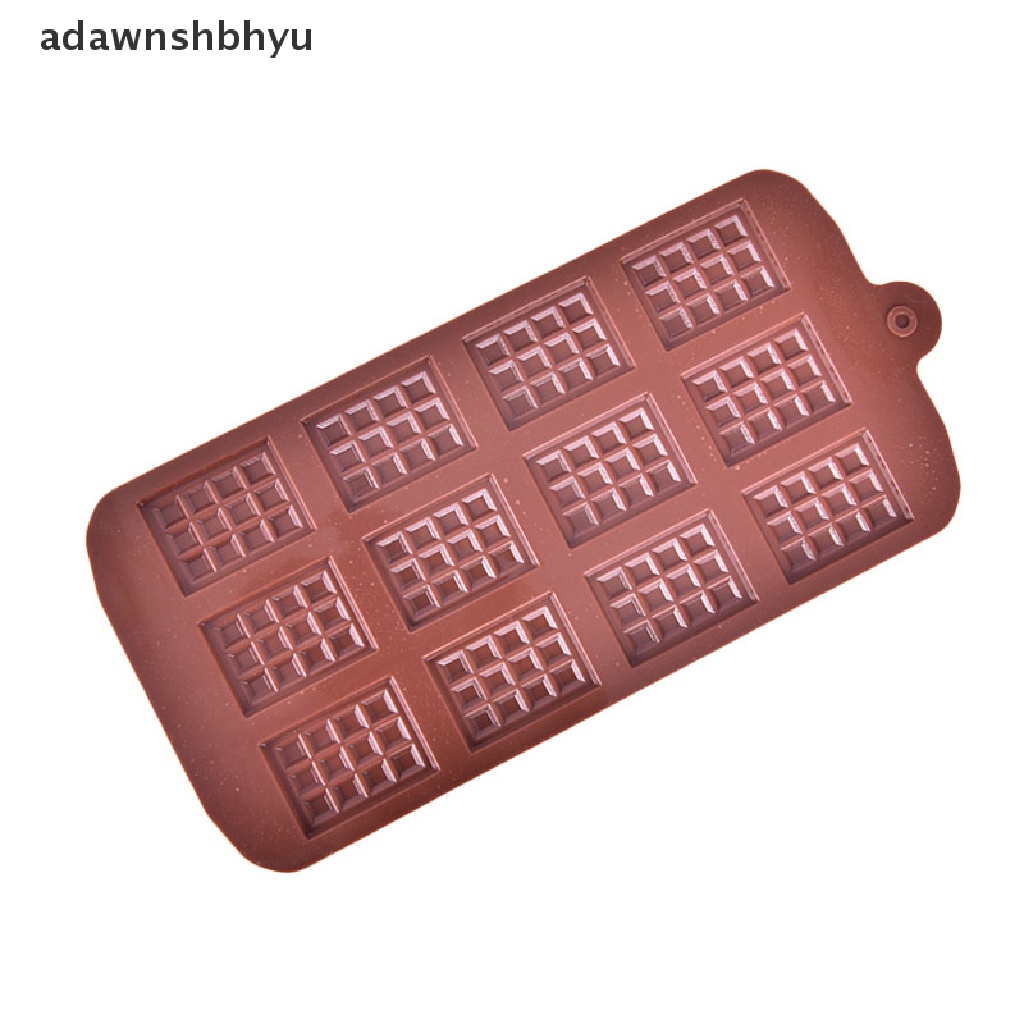 [adawnshbhyu] 12cell Cavity Mini Coklat Bar Permen Cetakan Silikon Profesional Decor cake