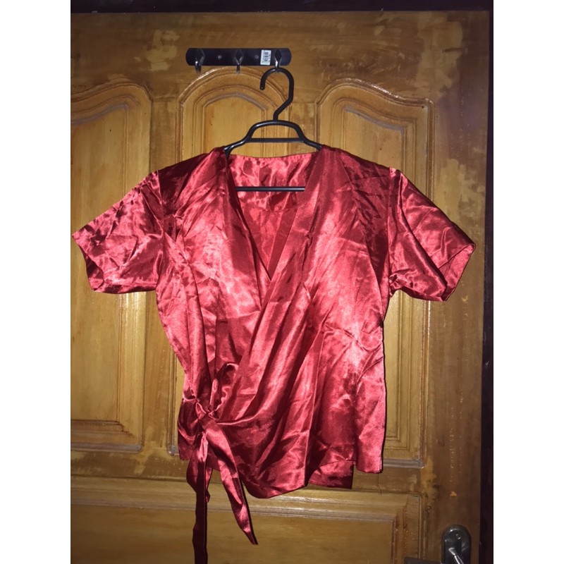 PRELOVED KIMONO SATIN SET