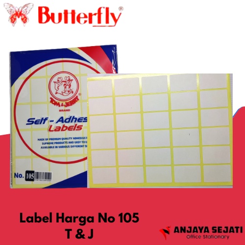 

Label Harga No. 105 T & J | Tempelan Harga | Per5pack (isi 35lembar)