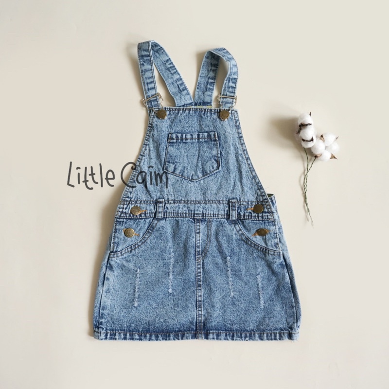 LITTLECAIM - lona skirt overall | overall anak jeans