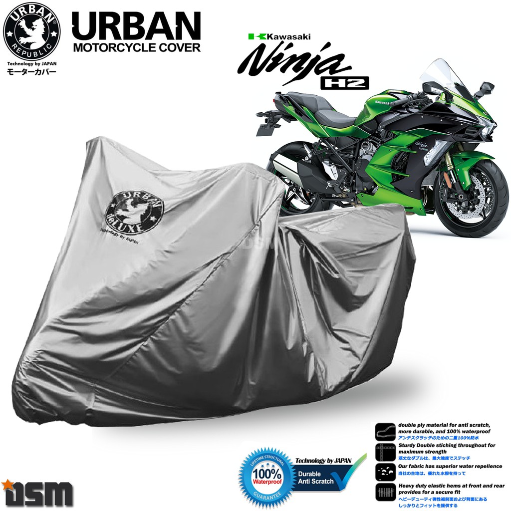 Urban / Cover Motor Kawasaki H2 100% Waterproof / Aksesoris Motor Kawasaki H2 / DSM