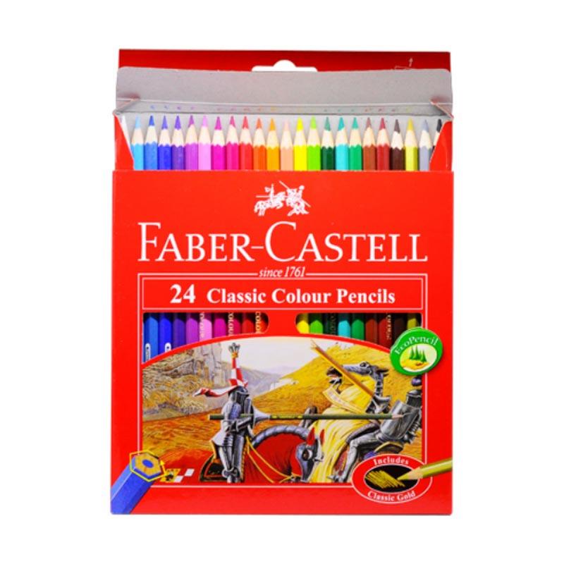 Pensil Warna / Pensil Gambar Faber Castell 24 Warna