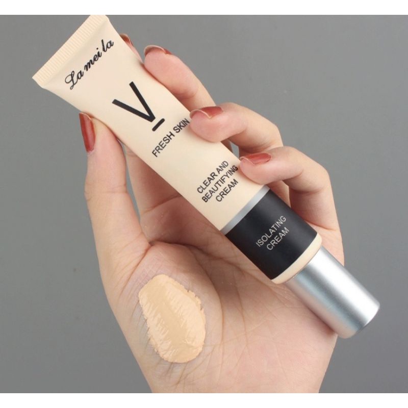 Lameila Makeup Primer Concealer Clear Repair V Cream Hydrating Moisture Cream Wajah Tone Up